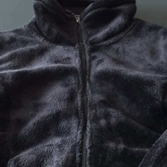 🖤Super Cozy Luxe Faux Fur Thermal Fleece Teddy Bear Black Zip Winter Jacket - M - Picture 4 of 6